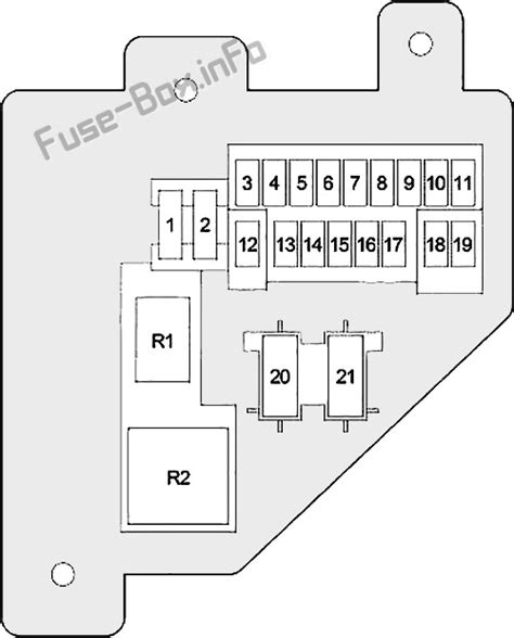 2000 dakota fuse box diagram